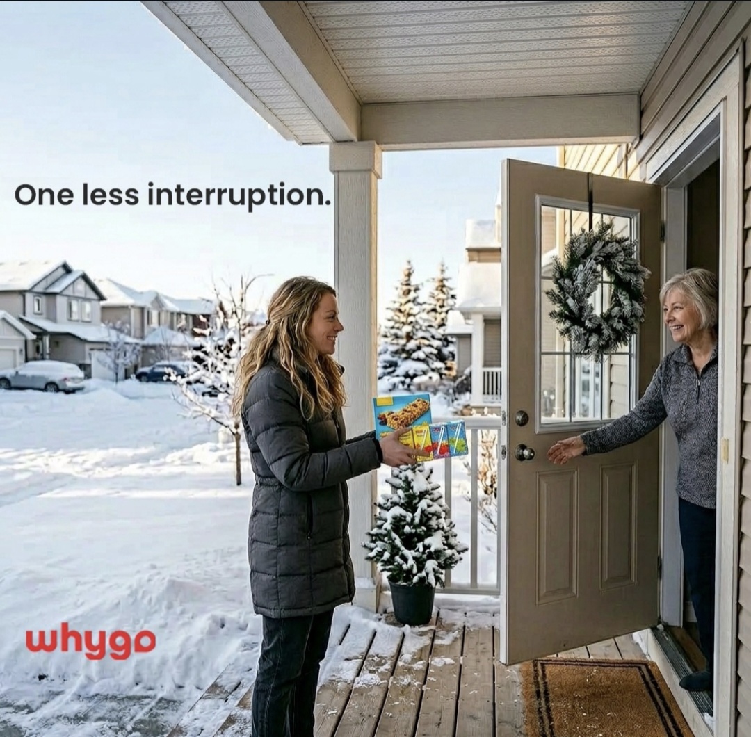One less interruption - whygo neighbour delivery