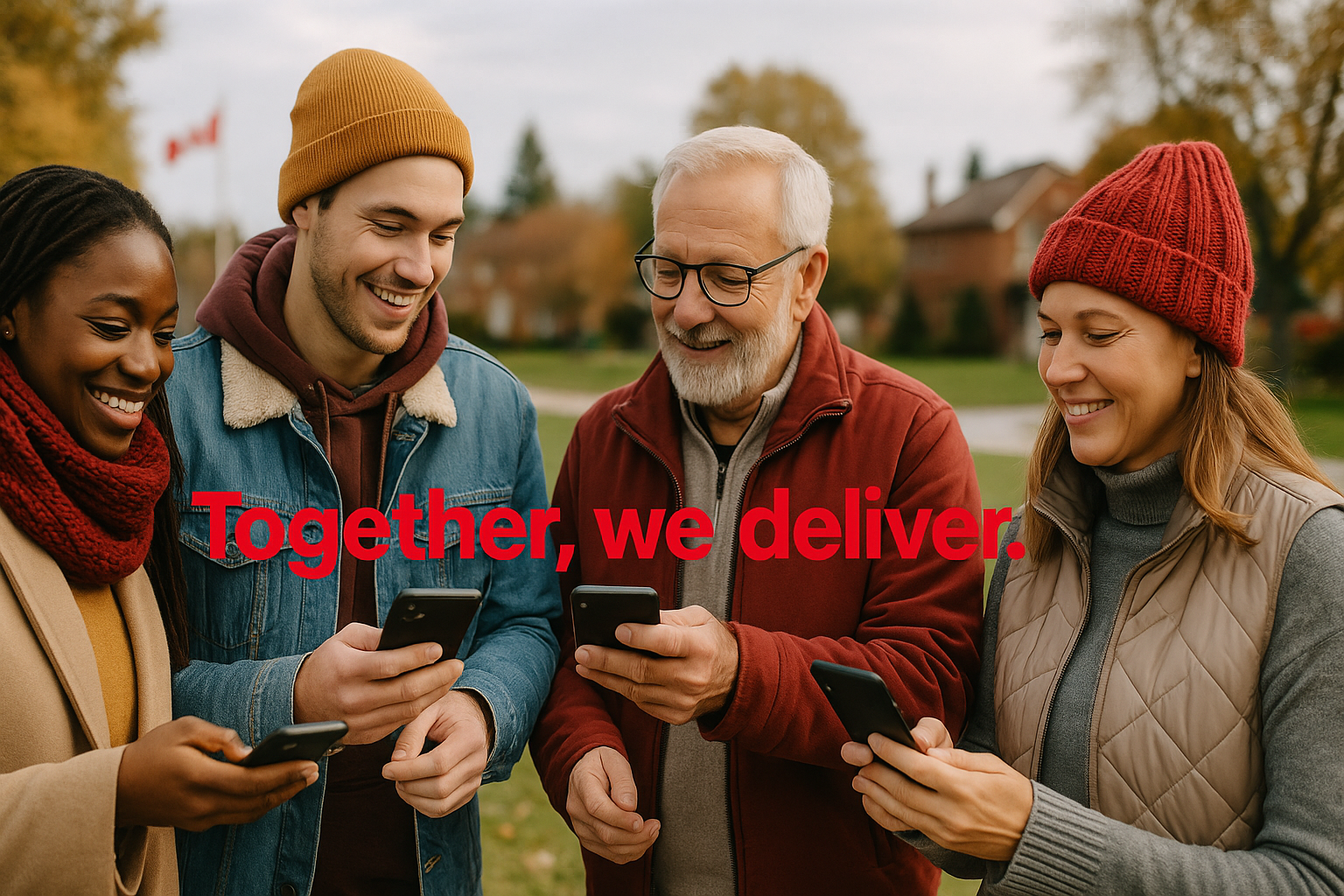 Together, we deliver - community members using whygo app